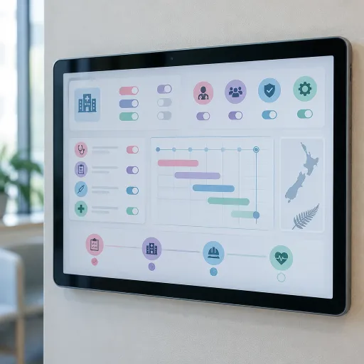 Configuring healthcare project manager settings for New Zealand office managers